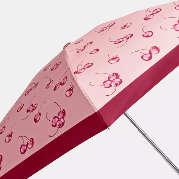NWT Coach umbrella with cherry print ๐ - Picture 2 of 3